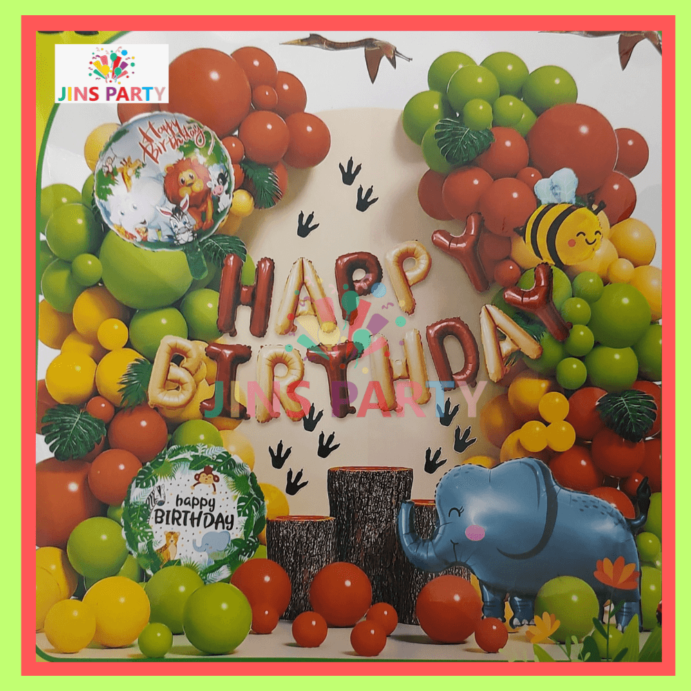 Jungle Birthday Theme Set 2 For Birthday Party & Decorations