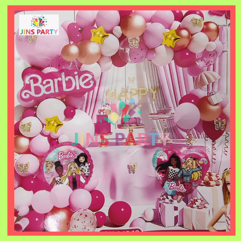 Barbie Birthday Theme Set 3 For Birthday Party & Decorations