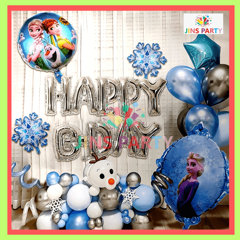 Frozen Elsa Birthday Theme Set For Birthday Party & Decorations