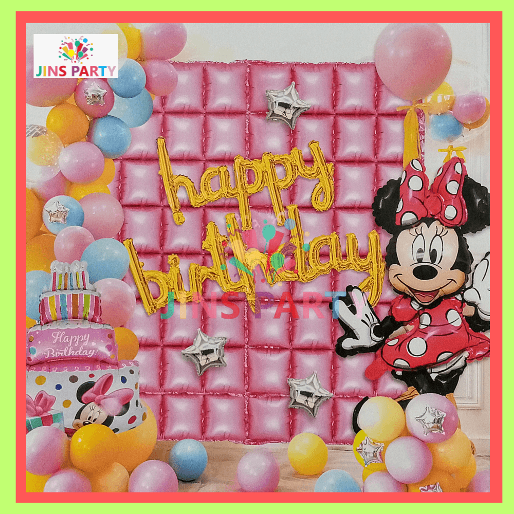 Minnie Mouse Set 2 Birthday Theme Set For Birthday Party & Decorations