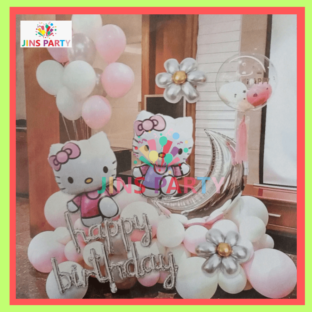 Hello Kitty Birthday Theme Set For Birthday Party & Decorations