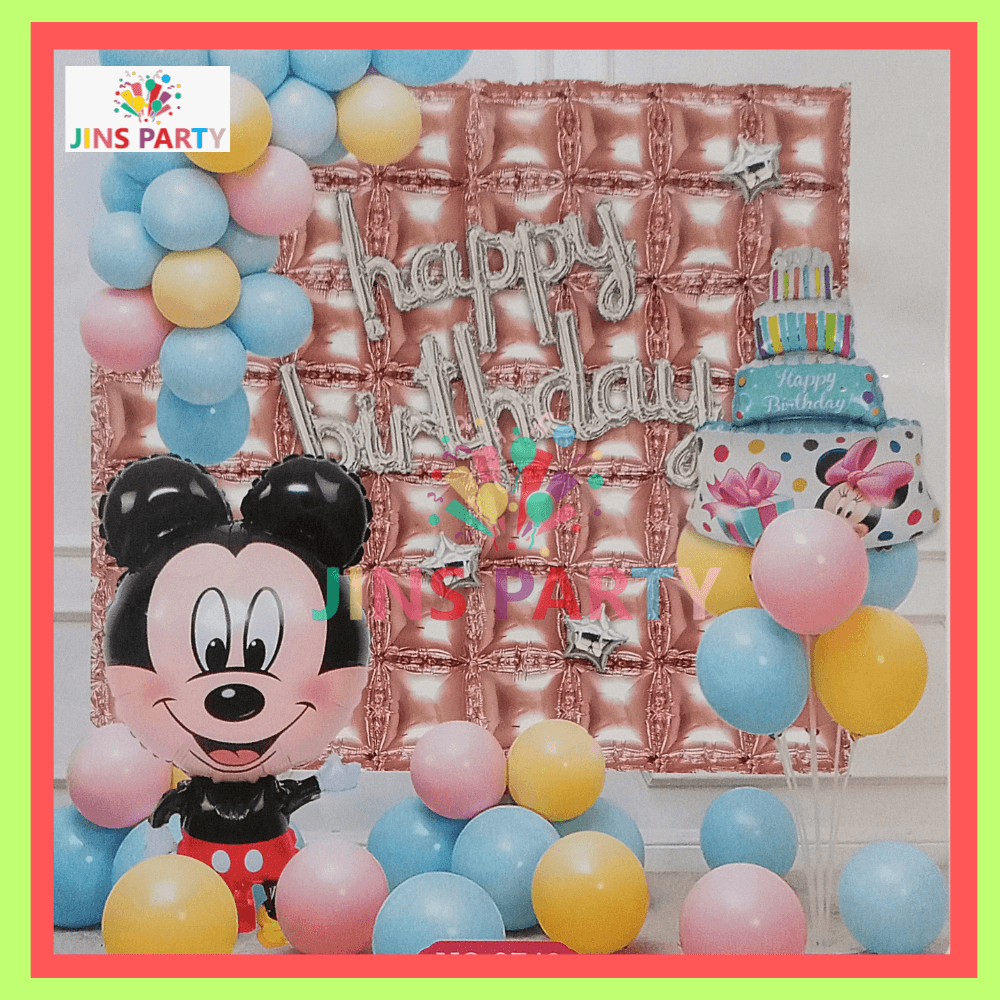 Mickey Mouse Birthday Theme Set For Birthday Party & Decorations