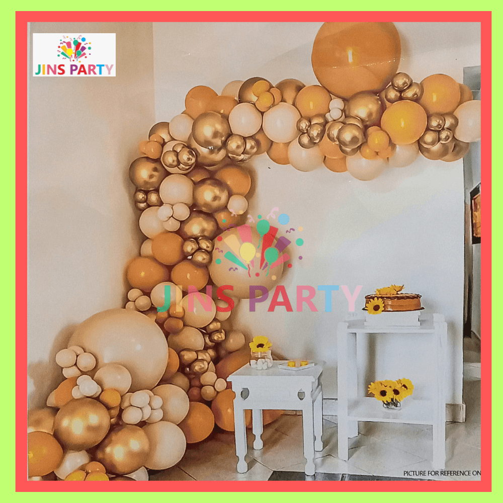 Orange Garland Balloon Theme Birthday Party Decorations Full Set of Balloons & Party Items