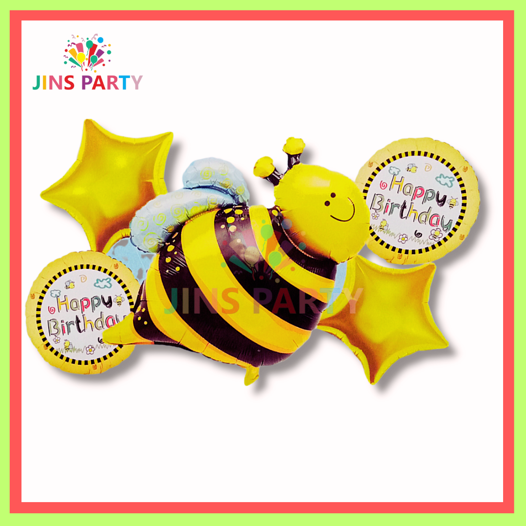 Honey Bee 5 Piece Theme Set Perfect For Sonic Birthday Party & Decorations