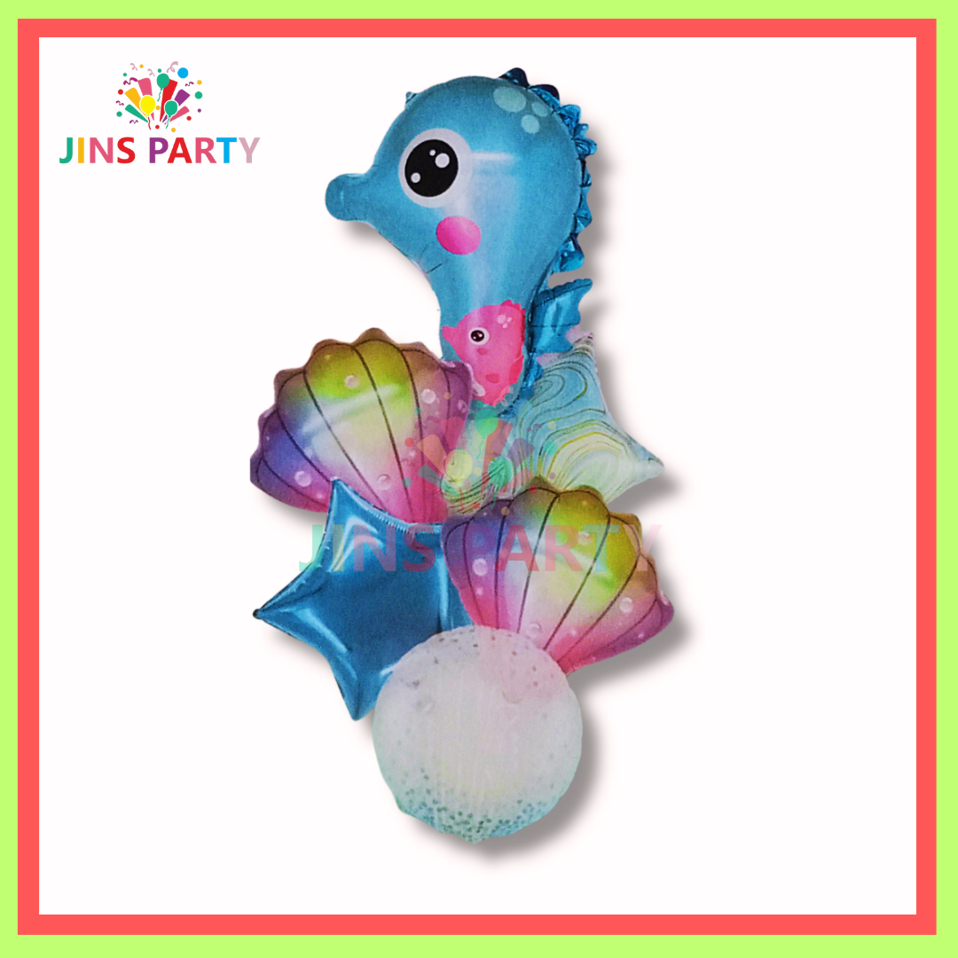 Horse Cartoon 5 Piece Theme Set Perfect For Horse Birthday Party & Decorations.