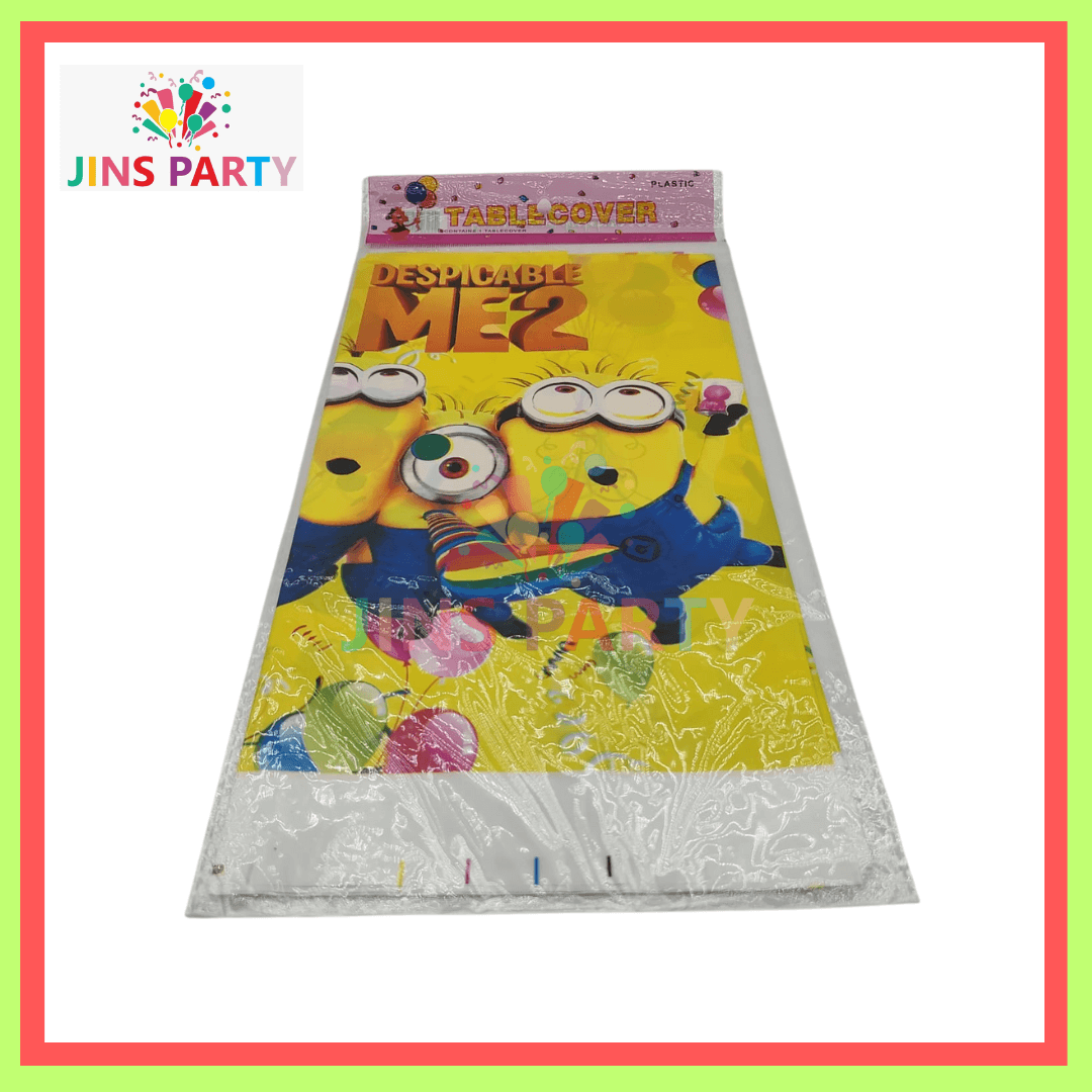Minions Theme Table Cover For Birthday Party & Decoration