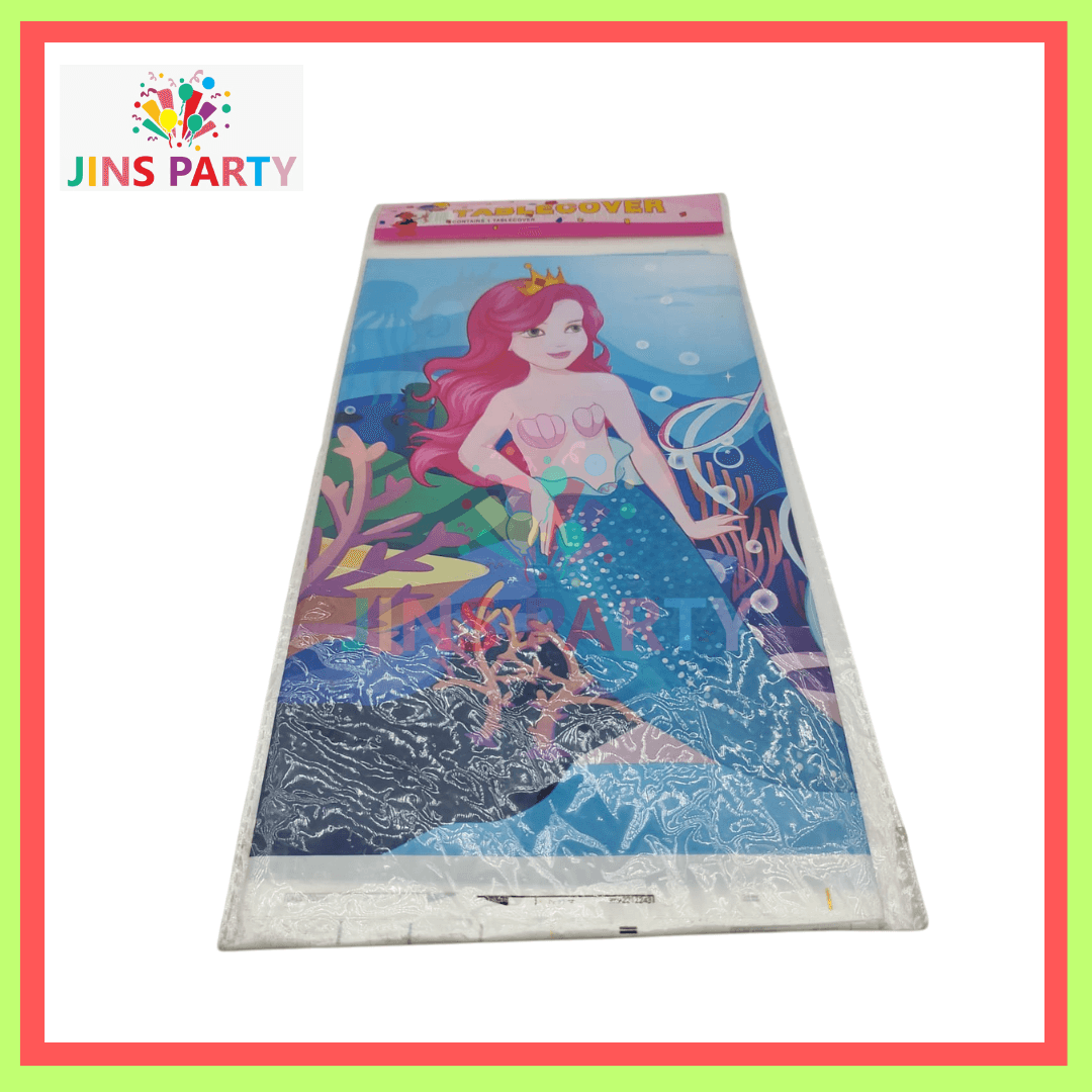 Mermaid Theme Table Cover for Birthday Party and Decoration