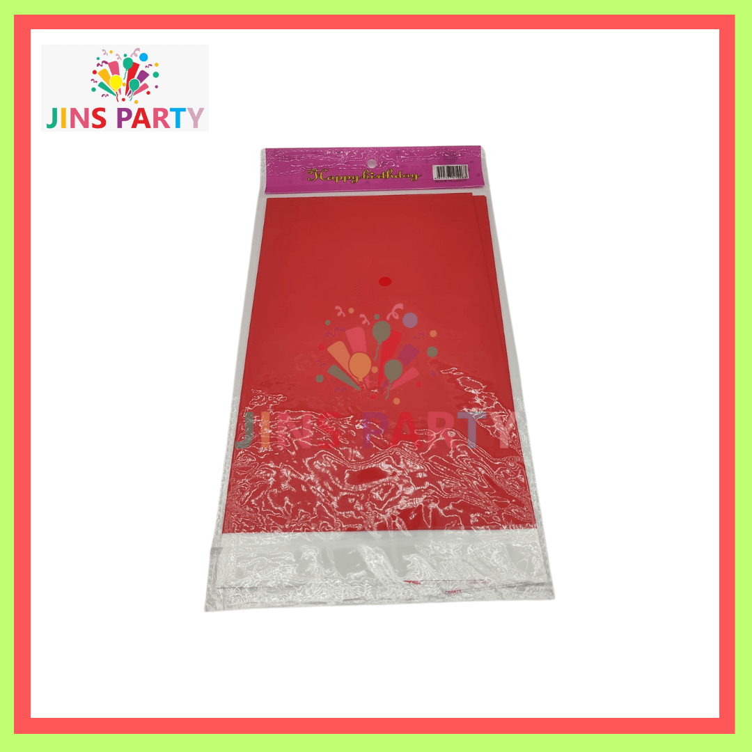 Red Theme Table Cover For Birthday Party & Decoration