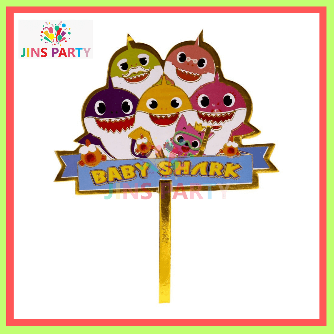 Baby Shark Cake Topper For Celebration & Decoration