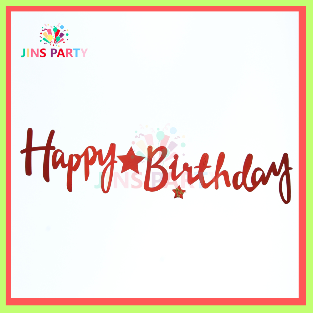 Happy Birthday Card Banner For Celebration & Decoration Parties