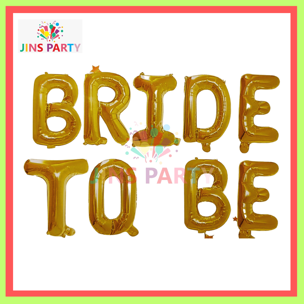 Bride To Be Foil Banner Golden & Silver