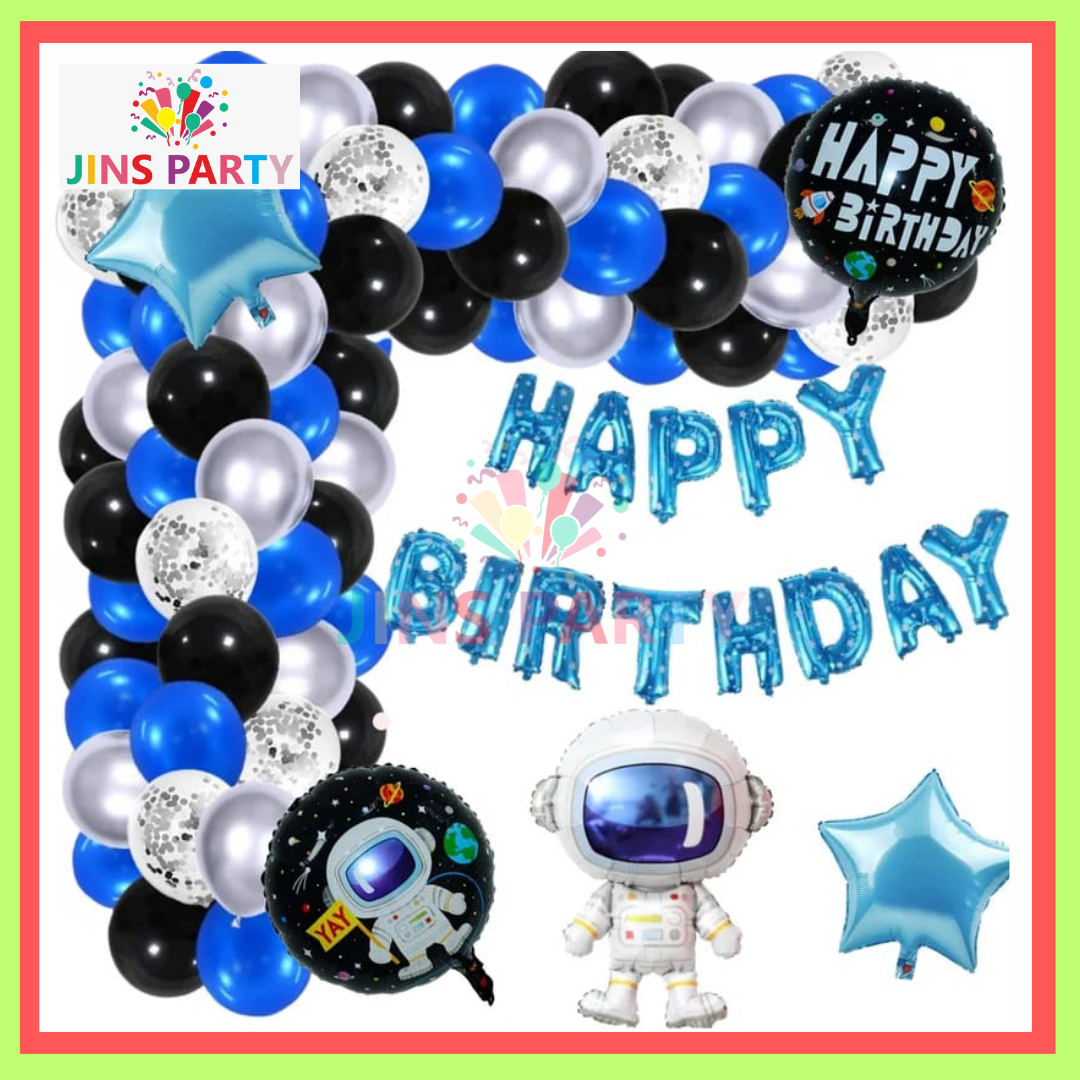 Astronaut Birthday Theme Set 2 For Party & Decorations