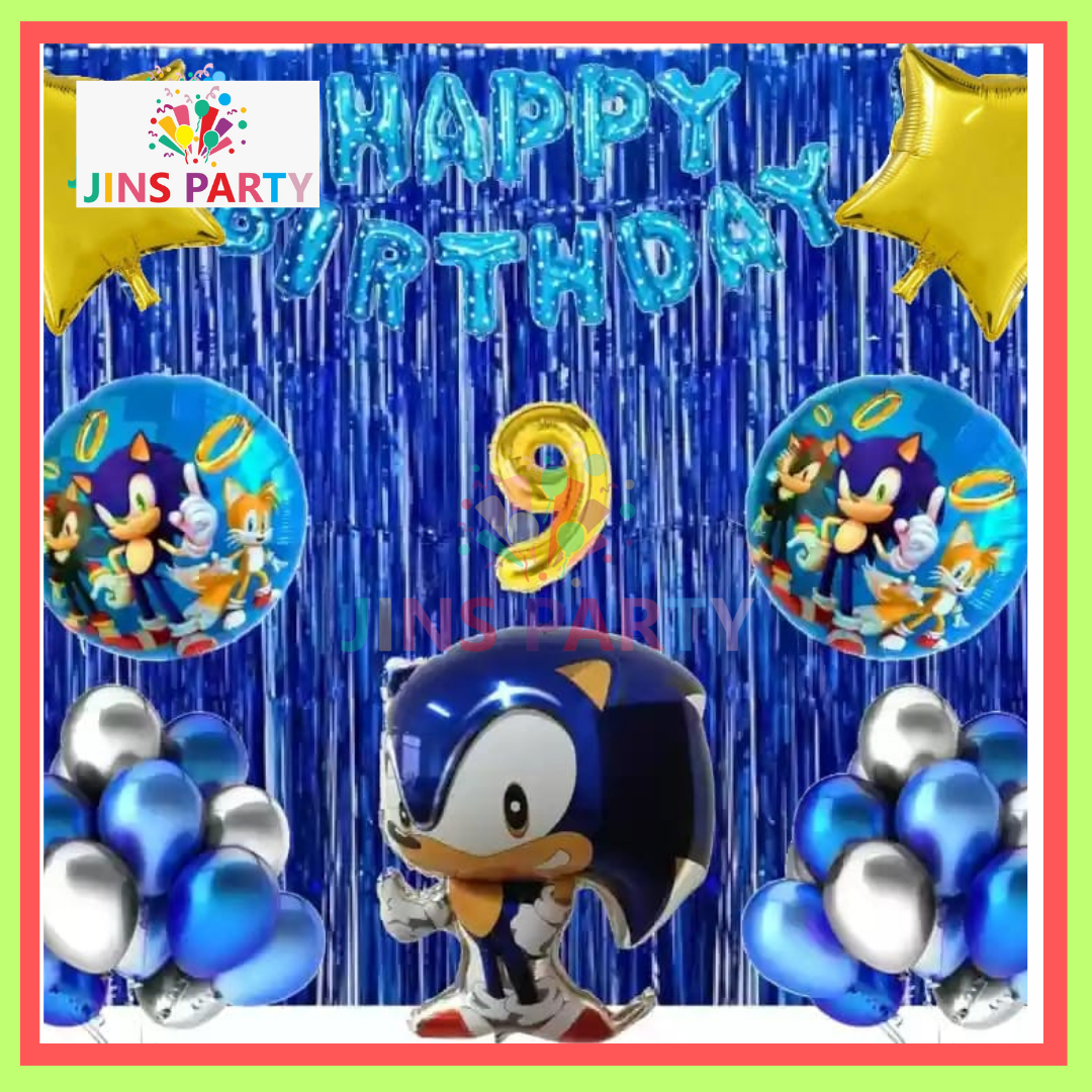 Sonic Birthday Theme Set For Birthday Party & Decorations