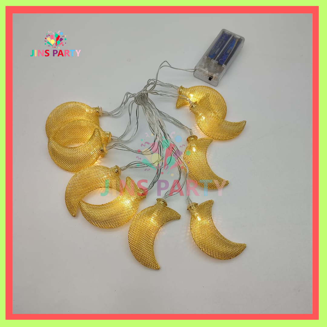 LED Fairy Lights With Moon Shapes Perfect For Both Indoor And Outdoor Decorations