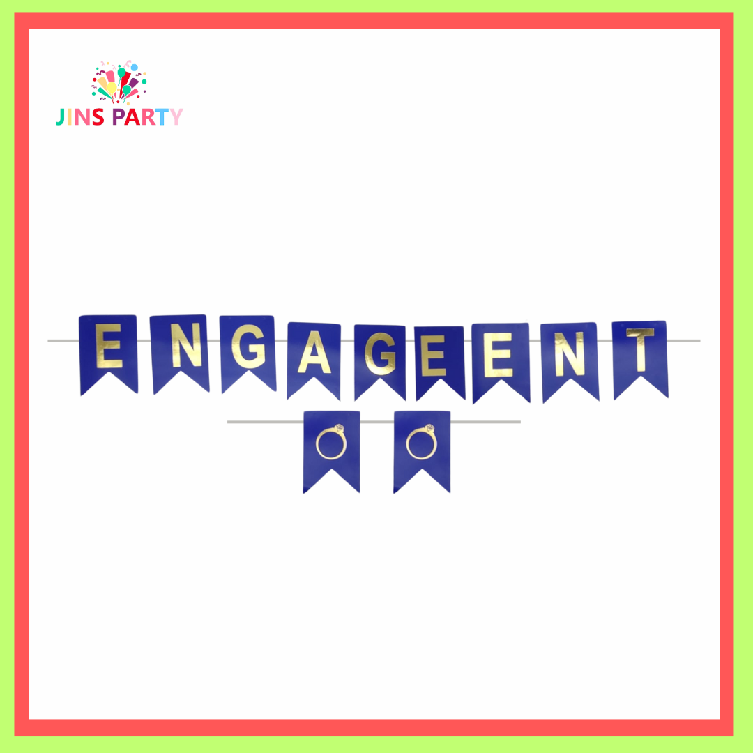 Engagement Card Banner For Celebration & Decoration