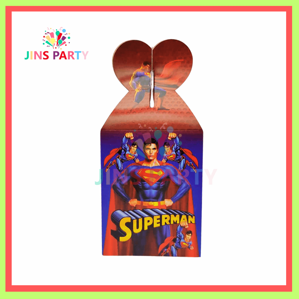 The Superman Goody Boxes For Superman Theme Birthday Party