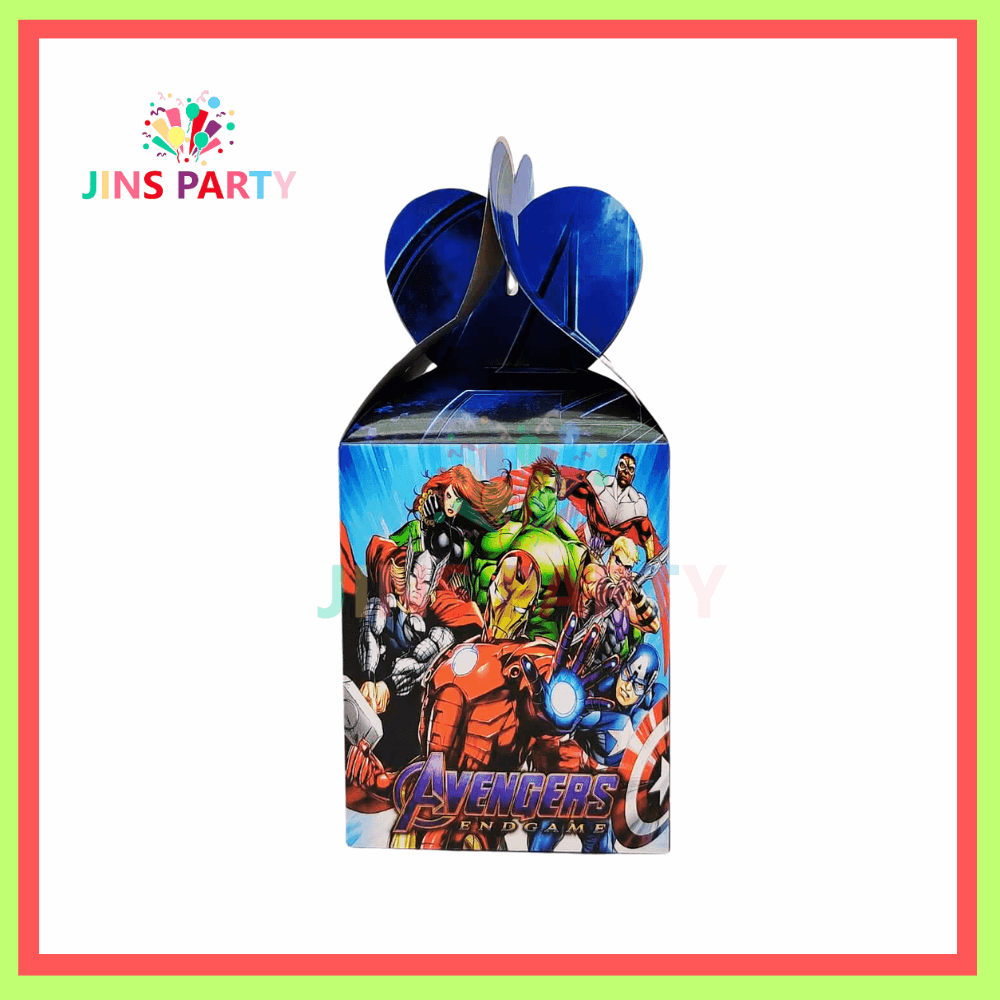 The Avengers Goody Boxes For Avengers Theme Birthday Party