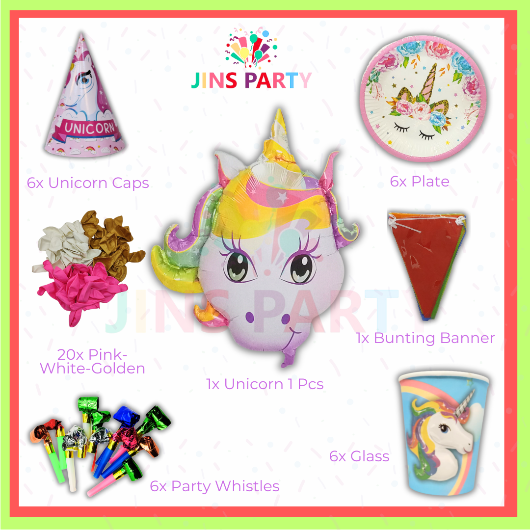 All-in-one Unicorn Birthday Themed Party 2nd Bundle For Decoration & Celebration